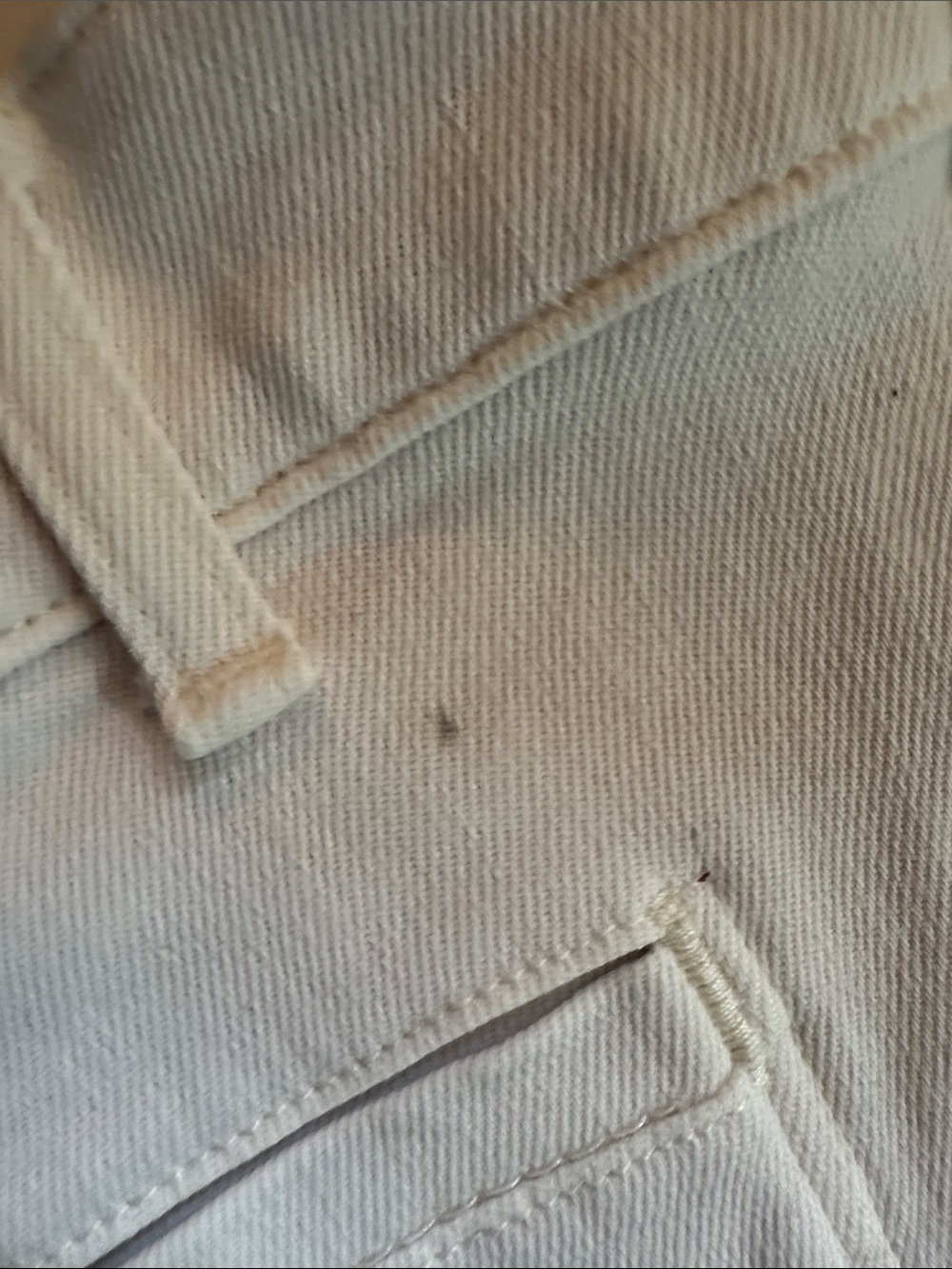 Madewell NWT flared crop Wide-Leg High-Rise Jeans vintage ivory women’s size 33 - Picture 9 of 14